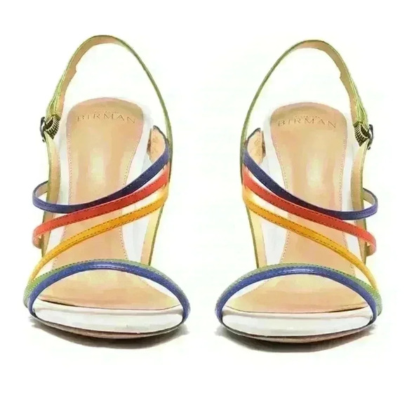 ALEXANDRE BIRMAN Strappy Leather Slingback Mult—Color Sandals - Picture 2 of 16